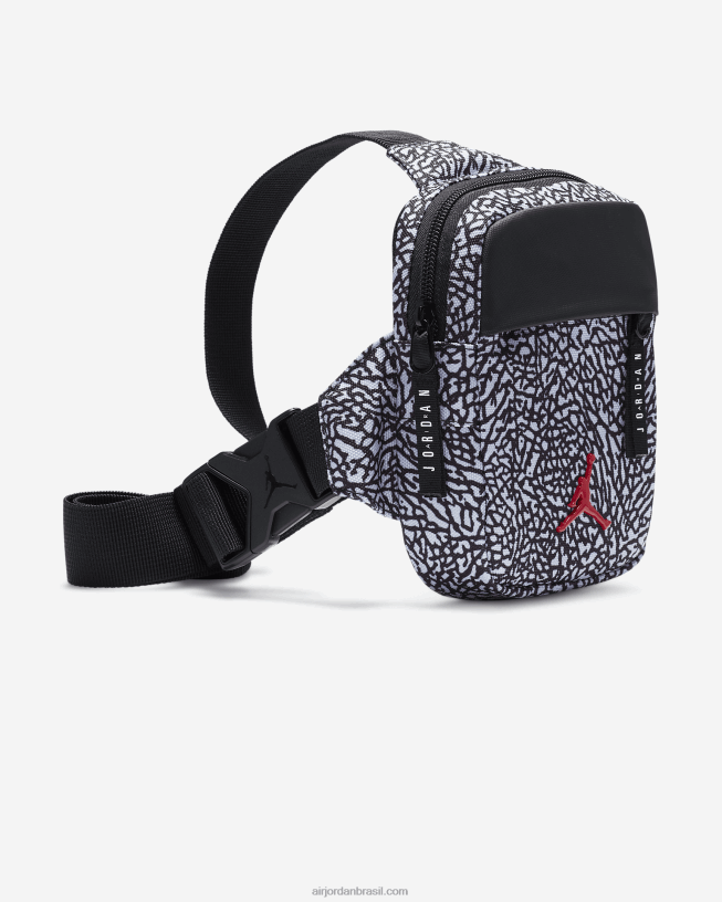 Bolsa De Cintura Unissex Jordan Airborne 42484e914 Impressão Em Preto/elemento Air Jordan