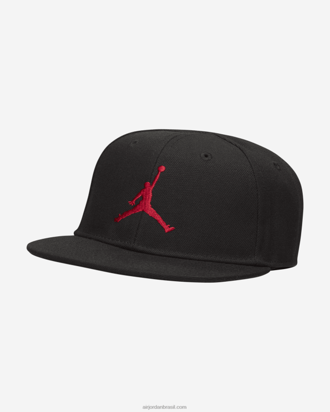 Crianças Jordan Jumpman Snapback 42484e854 Preto/vermelho Academia Air Jordan