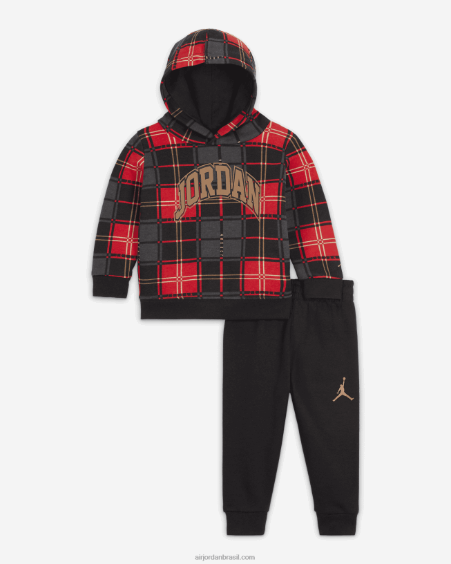 Conjunto Infantil De Pulôver Xadrez De Lã Do Brooklyn 42484e1149air Jordan