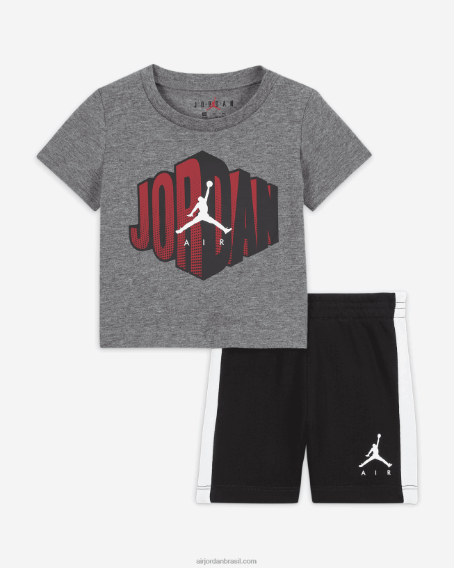 Conjunto Infantil De Shorts Jordan Jumpman Air Block 42484e1646air Jordan