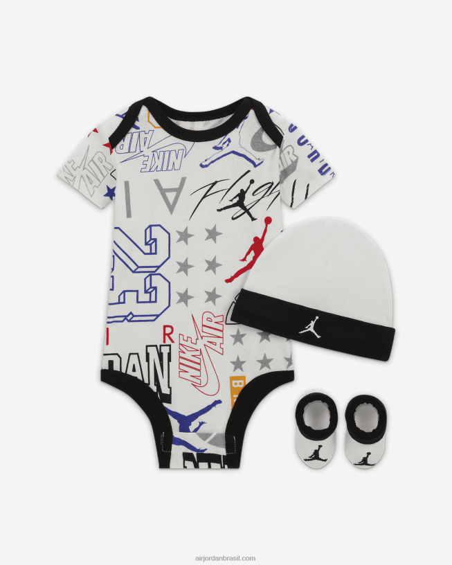 Body Infantil Com Estampa All-over Da Jordan, Chapéu E Sapatilha 42484e814air Jordan