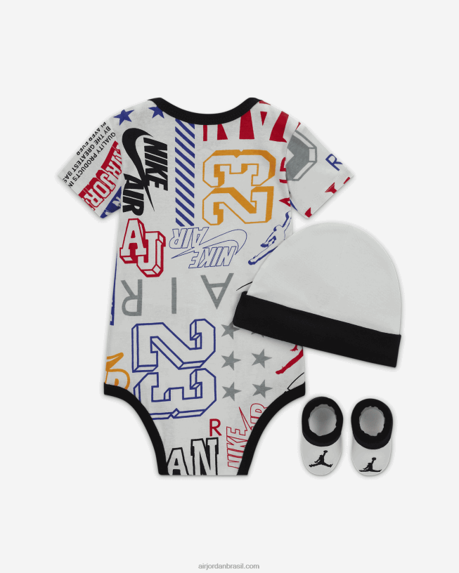 Body Infantil Com Estampa All-over Da Jordan, Chapéu E Sapatilha 42484e814air Jordan