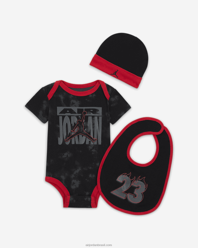 Conjunto Infantil De Body Com 3 Peças Retrô Air Jordan 3 42484e1409air Jordan