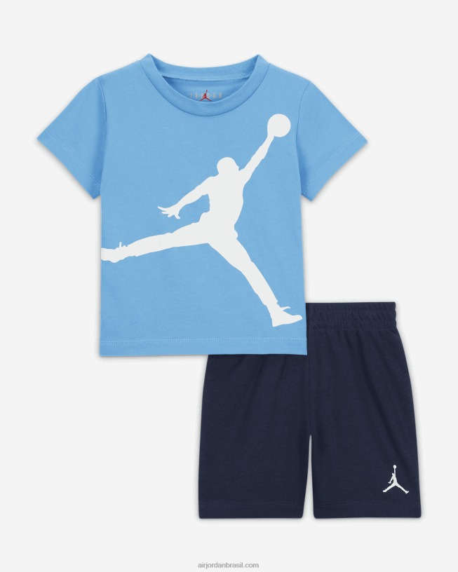 Conjunto Infantil De Short Jumbo Jumpman Jordan 42484e755 Marinha Da Meia-noite Air Jordan