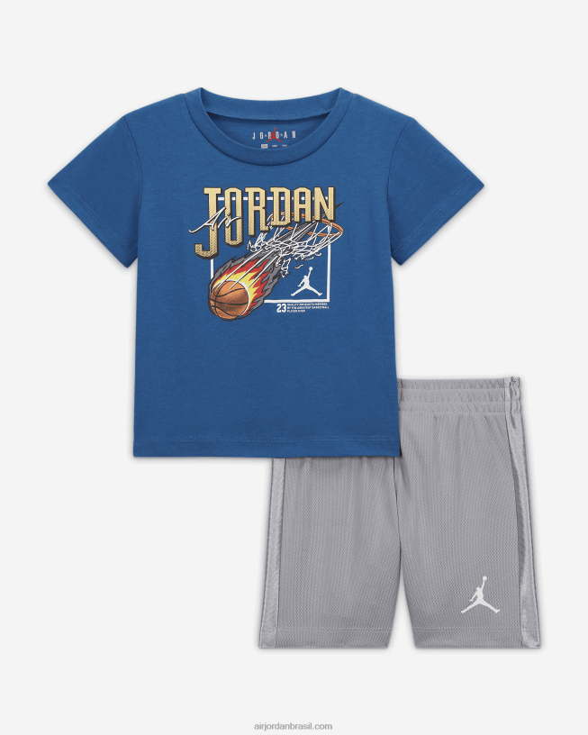 Conjunto Infantil Jordan Court Air Mesh 42484e552 Ginásio Vermelho Air Jordan