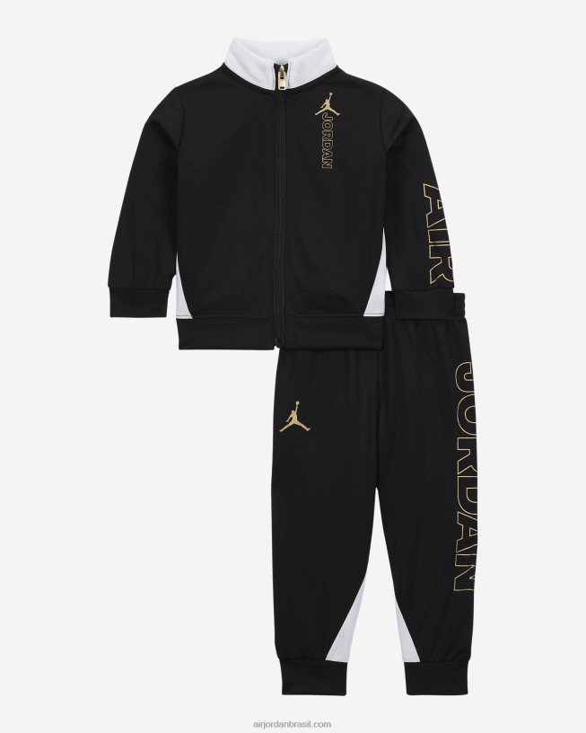 Conjunto Infantil De Tricô Jordan Holiday Shine 42484e572 Preto Air Jordan