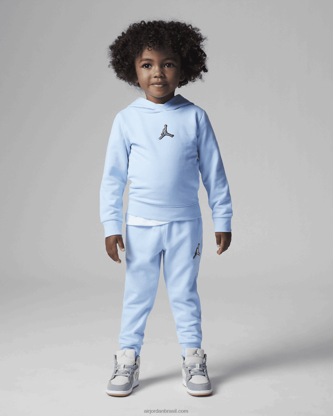 Conjunto Infantil De Lã Brilhante Jordan Essentials 42484e1623 Gelo Azul Air Jordan