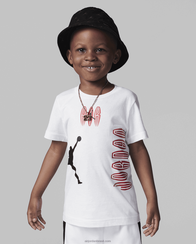 Camiseta Infantil Jordan Mj Mvp Multi Hit 42484e787 Branco Air Jordan