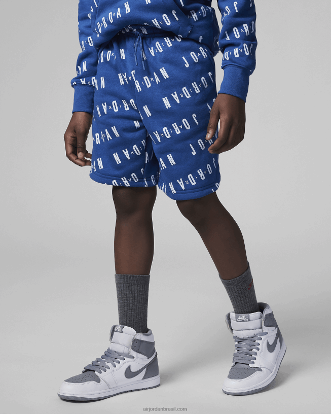 Short Estampado Infantil Jordan Jumpman Essentials 42484e1462 Azul Verdadeiro Air Jordan