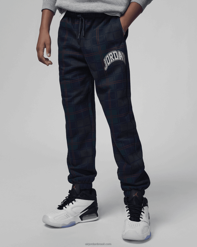 Calça Jogger Xadrez De Lã Brooklyn 42484e1056 Obsidiana Air Jordan