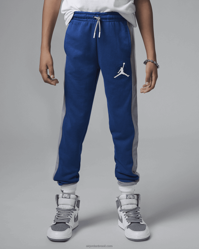 Calça Crianças Jordan Gym 23 French Terry 42484e1389 Azul Verdadeiro Air Jordan