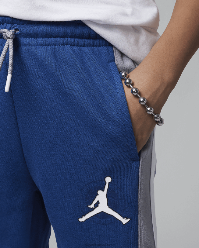 Calça Crianças Jordan Gym 23 French Terry 42484e1389 Azul Verdadeiro Air Jordan