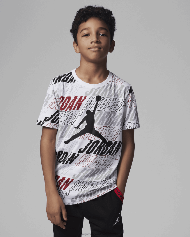 Camiseta Infantil Estampada Jordan Vibes 42484e1387 Branco Air Jordan