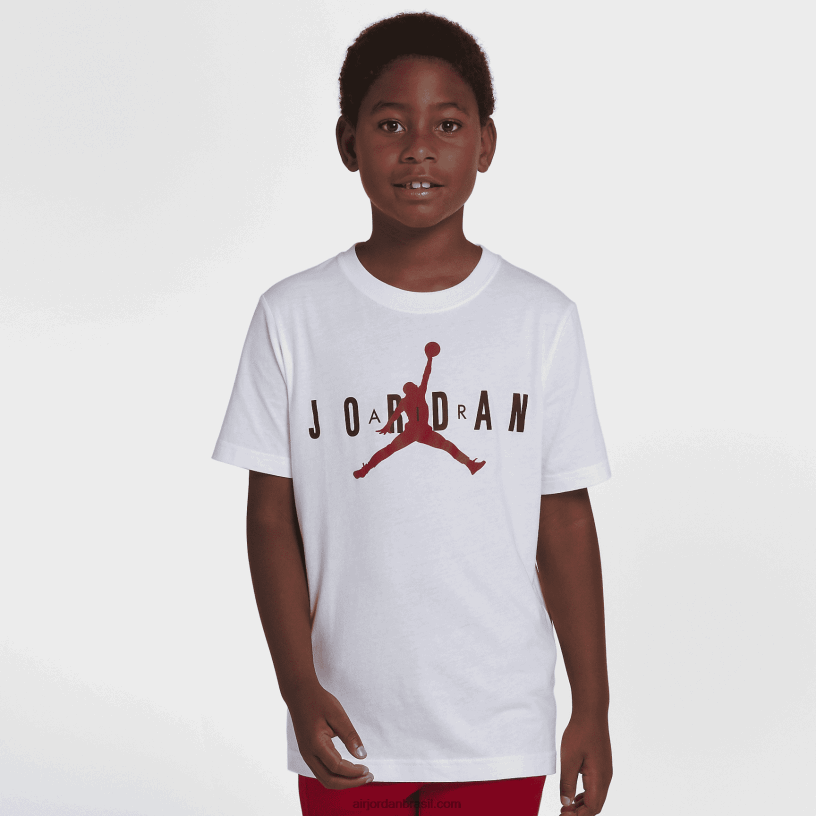 Camiseta Infantil Jordan Air Graphic 42484e1238 Branco Air Jordan