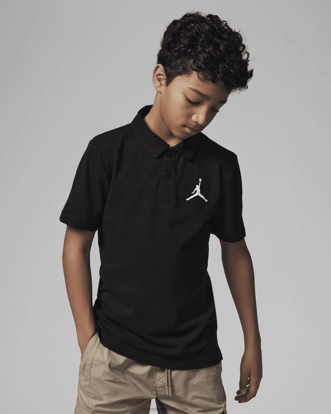 Crianças Jordan Jumpman Polo 42484e669 Preto Air Jordan