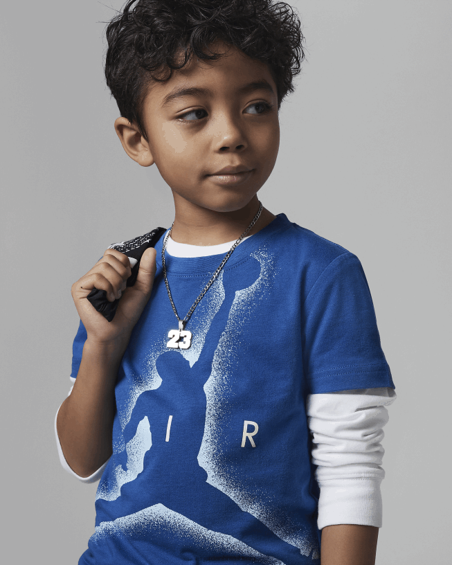 Camiseta Infantil Jumpman Jordan Flight Essentials 42484e1335 Azul Verdadeiro Air Jordan