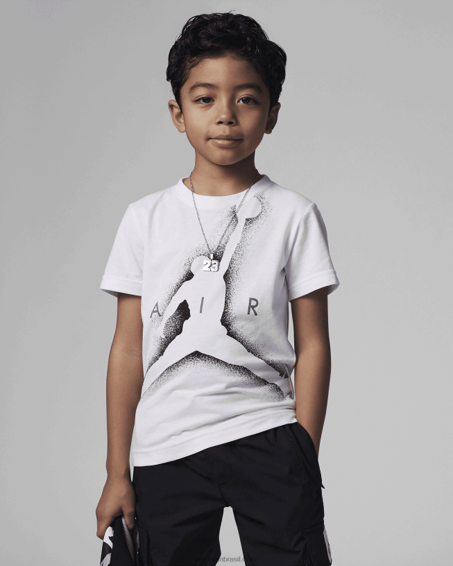 Camiseta Infantil Jumpman Jordan Flight Essentials 42484e1336 Branco Air Jordan