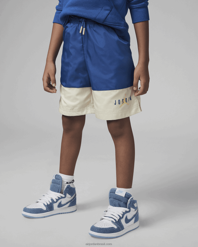 Short Infantil De Tecido Jordan Jumpman Essentials 42484e762 Azul Verdadeiro Air Jordan