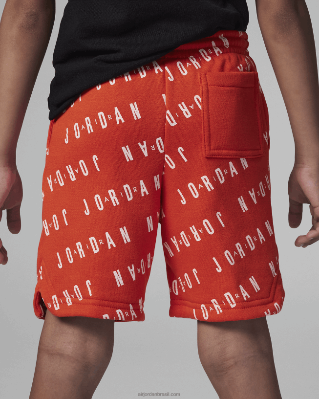 Crianças Short Estampado Jordan Jumpman Essentials 42484e962 Time Laranja Air Jordan