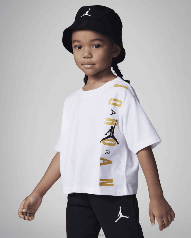 Camiseta Infantil Jordan 'hora De Brilhar' 42484e900 Branco Air Jordan