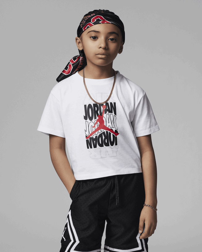 Camiseta Infantil Jordan New Wave 42484e1247 Branco Air Jordan