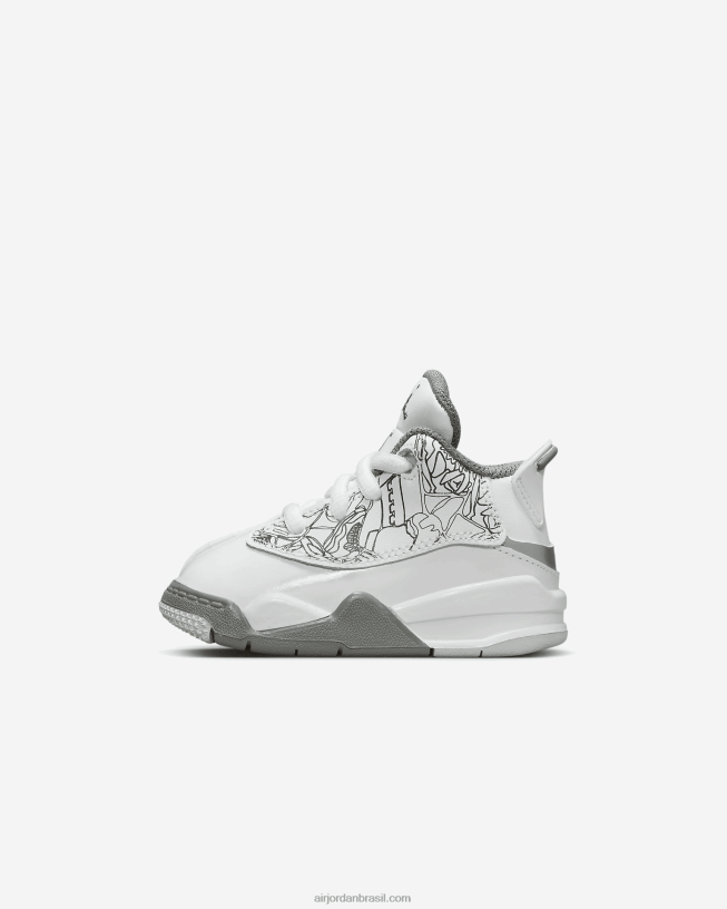 Crianças Jordan Dub Zero 42484e931 Branco/prata Metálico/cinza Neutro/cinza Frio Air Jordan