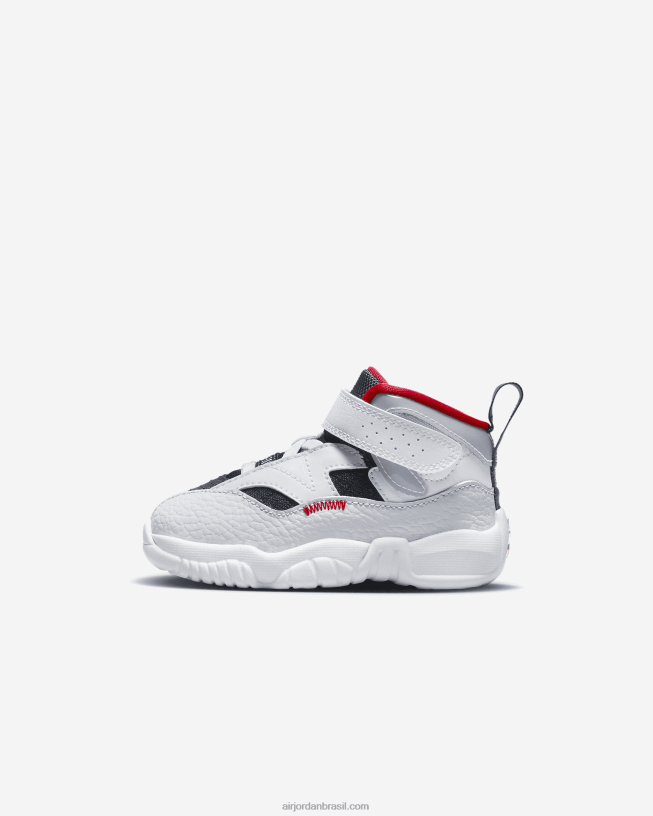 Crianças Jumpman Dois Trey 42484e768 Branco/vermelho Universitário/platina Pura/marinha Meia-noite Air Jordan