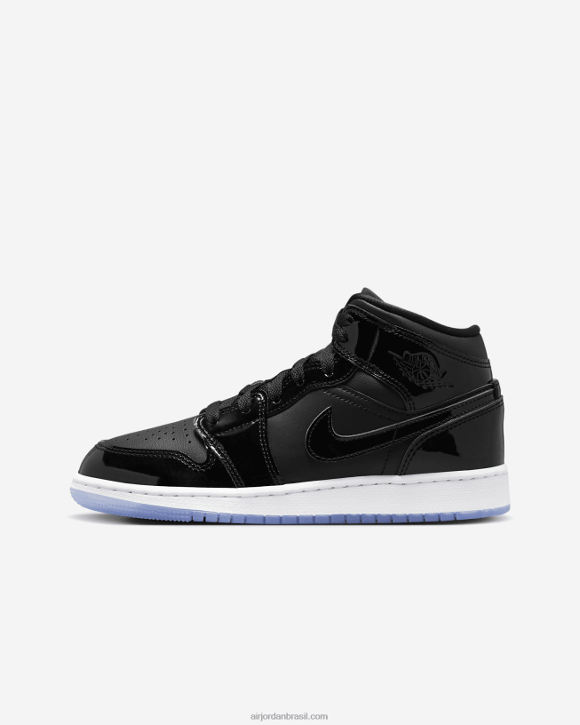 Crianças Air Jordan 1 Mid Se 42484e183 Concordância Preto/branco/escuro Air Jordan