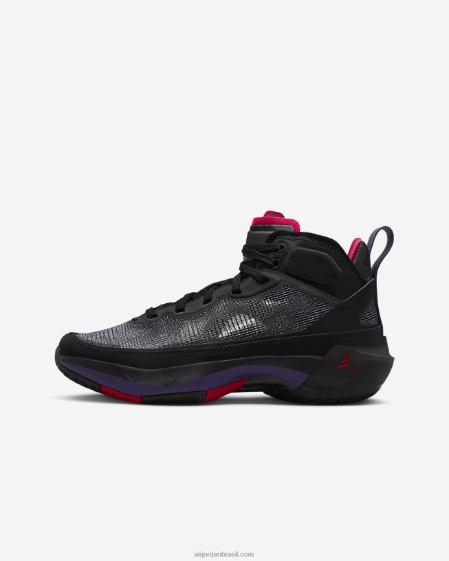 Crianças Air Jordan Xxxvii 42484e647 Preto/clube Roxo/carvão Escuro/vermelho Verdadeiro Air Jordan