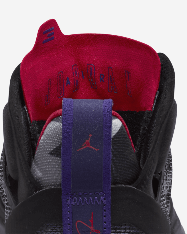 Crianças Air Jordan Xxxvii 42484e647 Preto/clube Roxo/carvão Escuro/vermelho Verdadeiro Air Jordan