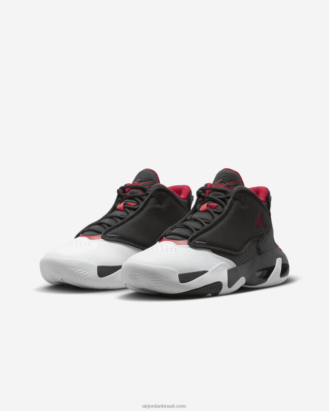 Crianças Jordan Max Aura 4 42484e1074 Preto/branco/vermelho Ginásio Air Jordan