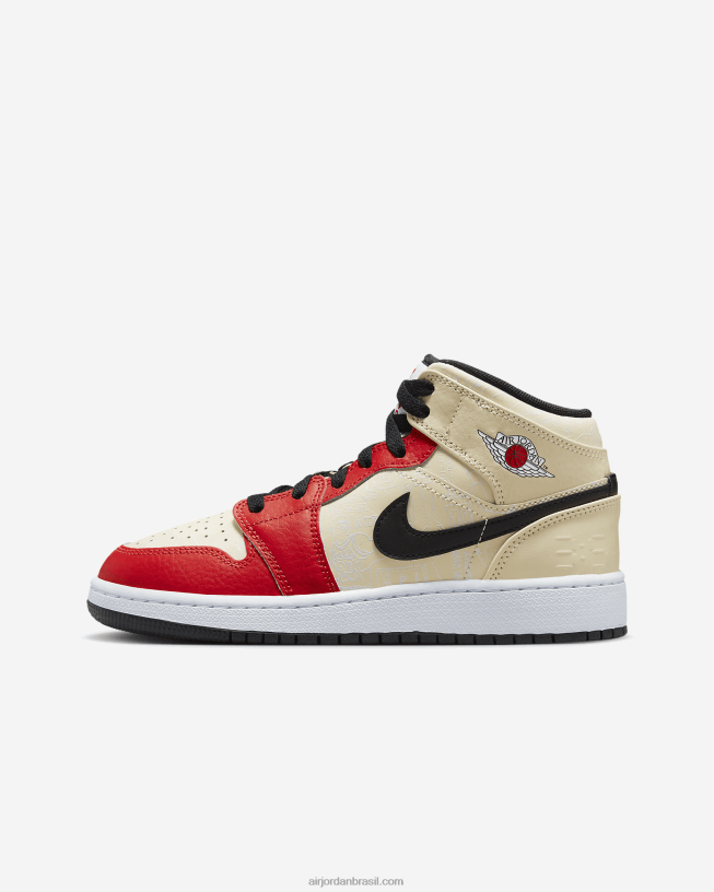 Crianças Air Jordan 1 Mid Ss 42484e33air Jordan