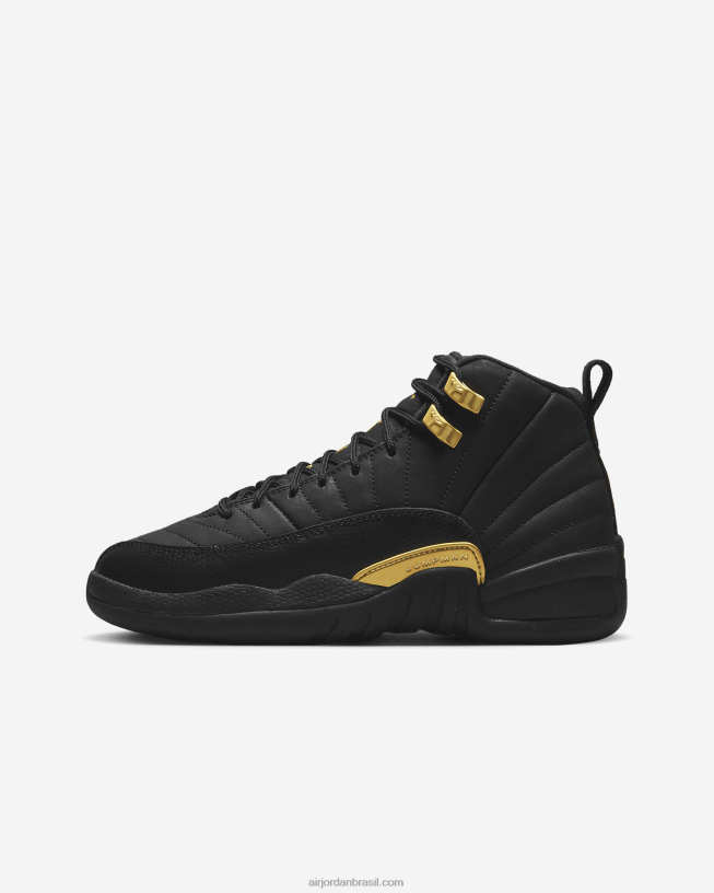 Crianças Air Jordan 12 Retrô 42484e1738 Preto/táxi Air Jordan