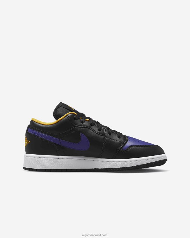 Crianças Air Jordan 1 Baixo 42484e744 Preto/taxi/dark Concord Air Jordan