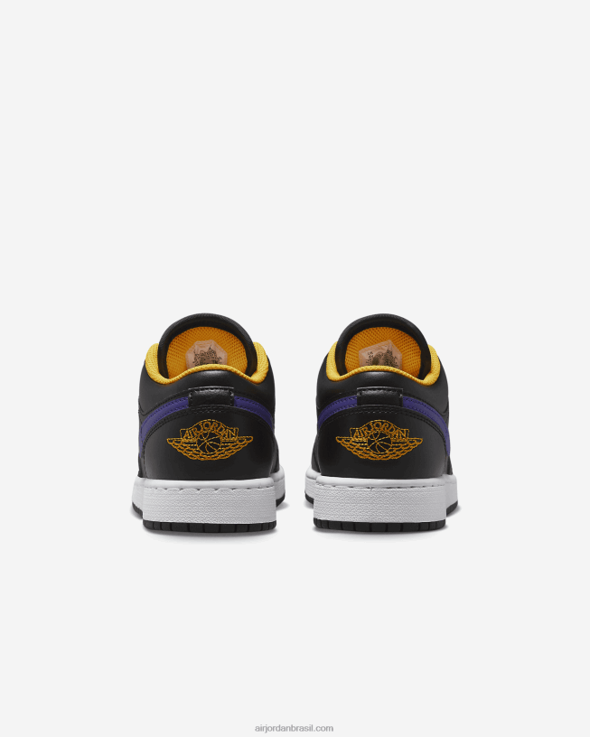 Crianças Air Jordan 1 Baixo 42484e744 Preto/taxi/dark Concord Air Jordan