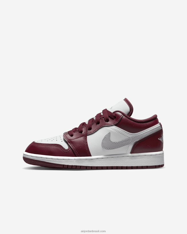 Crianças Air Jordan 1 Baixo 42484e745 Cerejeira Vermelho/branco/cinza Cimento Air Jordan