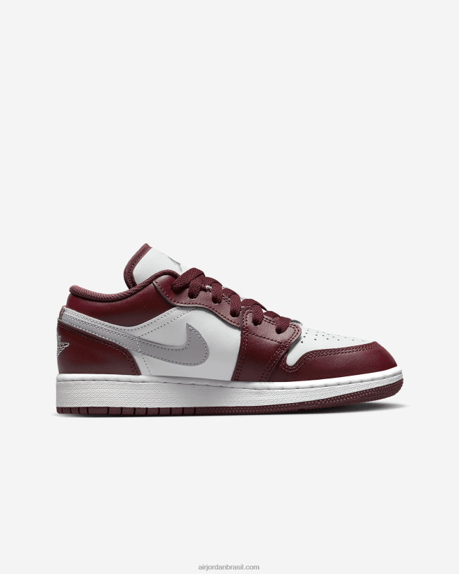 Crianças Air Jordan 1 Baixo 42484e745 Cerejeira Vermelho/branco/cinza Cimento Air Jordan