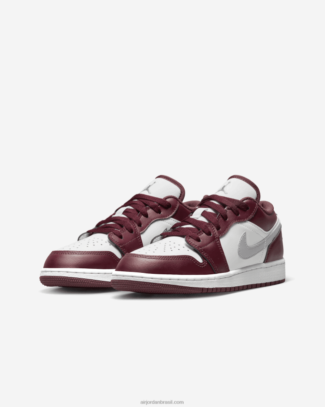 Crianças Air Jordan 1 Baixo 42484e745 Cerejeira Vermelho/branco/cinza Cimento Air Jordan