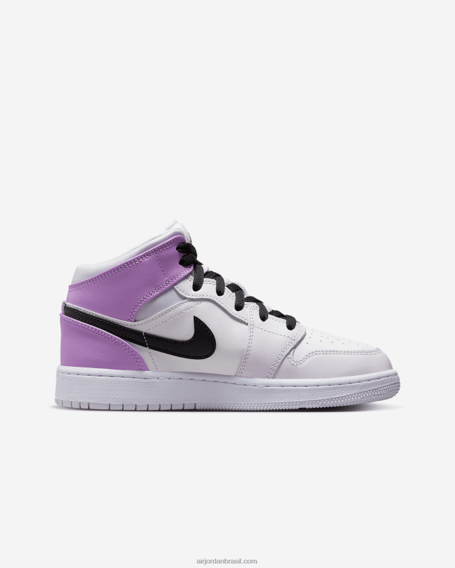 Crianças Air Jordan 1 Miados 42484e267 Mal Uva/branco/rushia Fúcsia/preto Air Jordan