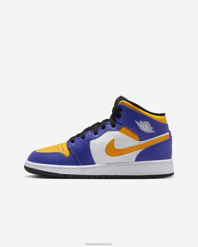 Crianças Air Jordan 1 Miados 42484e268 Escuro Concord/branco/preto/táxi Air Jordan