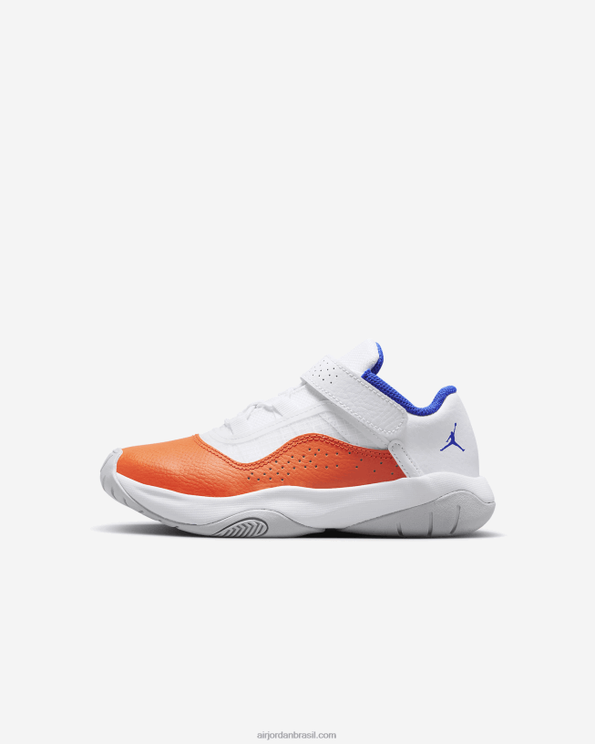 Crianças Jordan 11 Cmft Baixo 42484e1007 Branco/laranja De Segurança/hiper Real Air Jordan