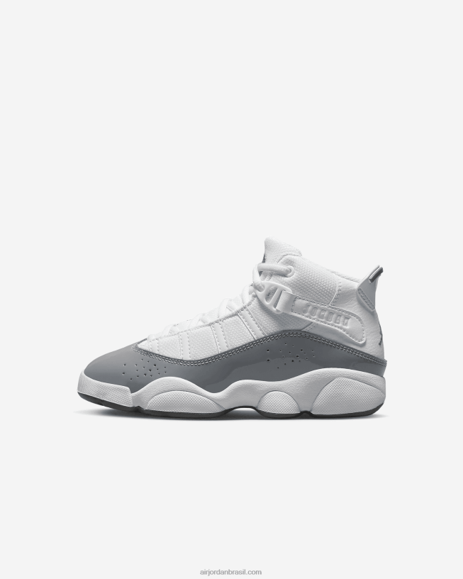 Crianças Jordan 6 Anel 42484e788 Branco/cinza Frio Air Jordan