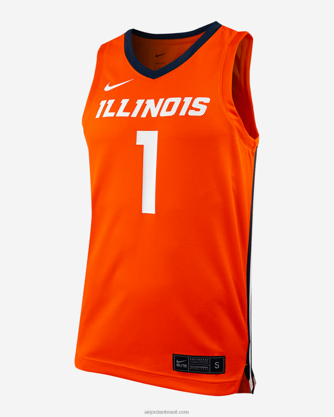 Homens Illinois 42484e1546 Laranja Air Jordan