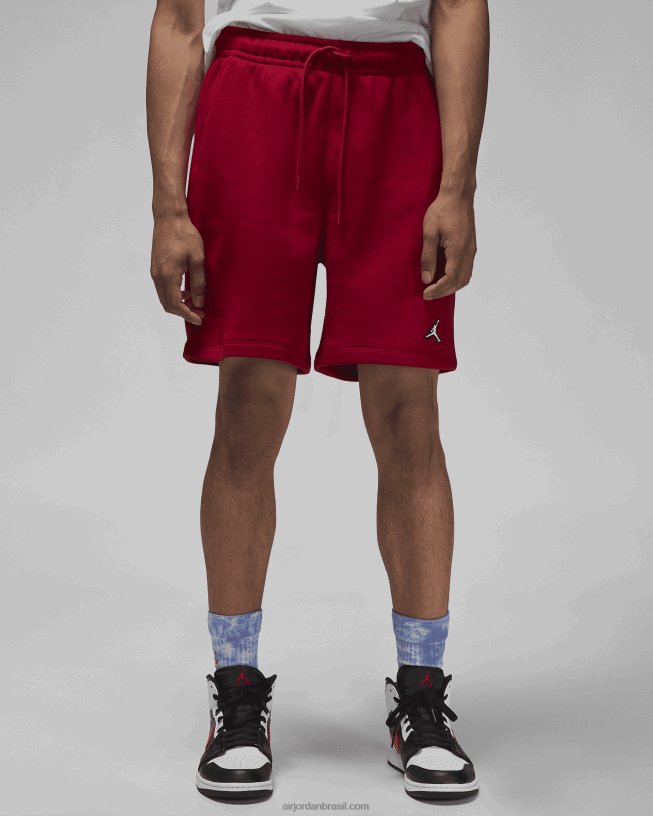 Lã Masculina Jordan Brooklyn 42484e1019 Academia Vermelho/branco Air Jordan