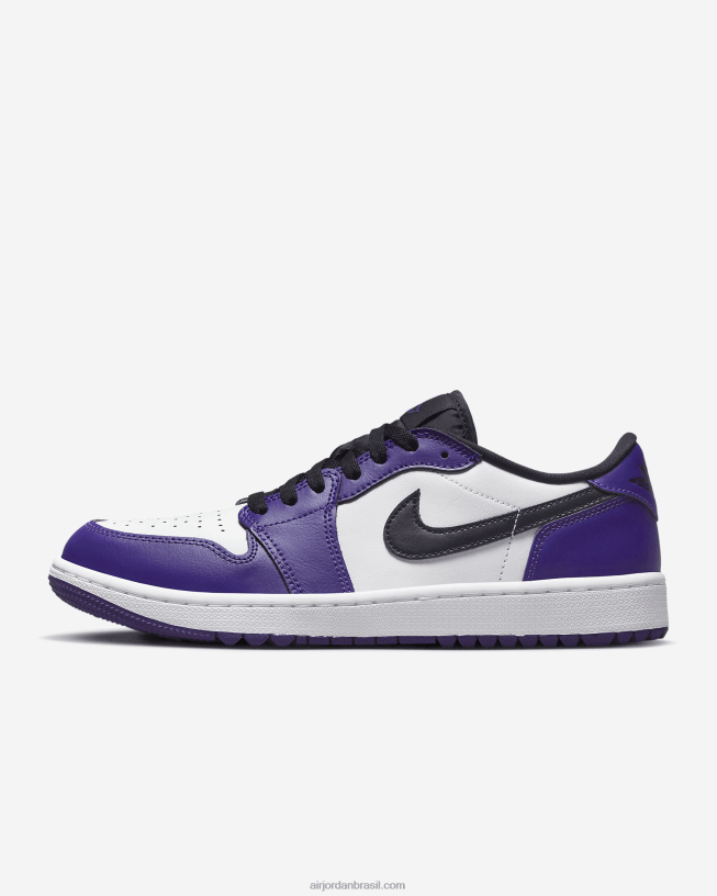 Masculino Air Jordan 1 Baixo G 42484e199 Branco/cor Roxa/vermelho Universitário/preto Air Jordan