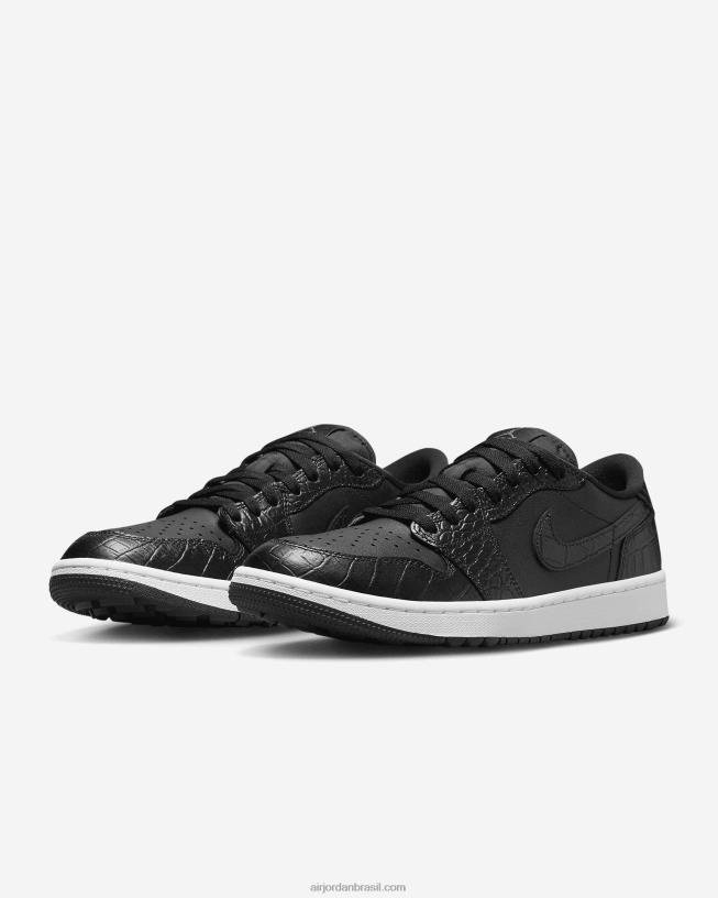 Homens Air Jordan 1 Baixo G 42484e200 Preto/cinza Ferro/branco/preto Air Jordan