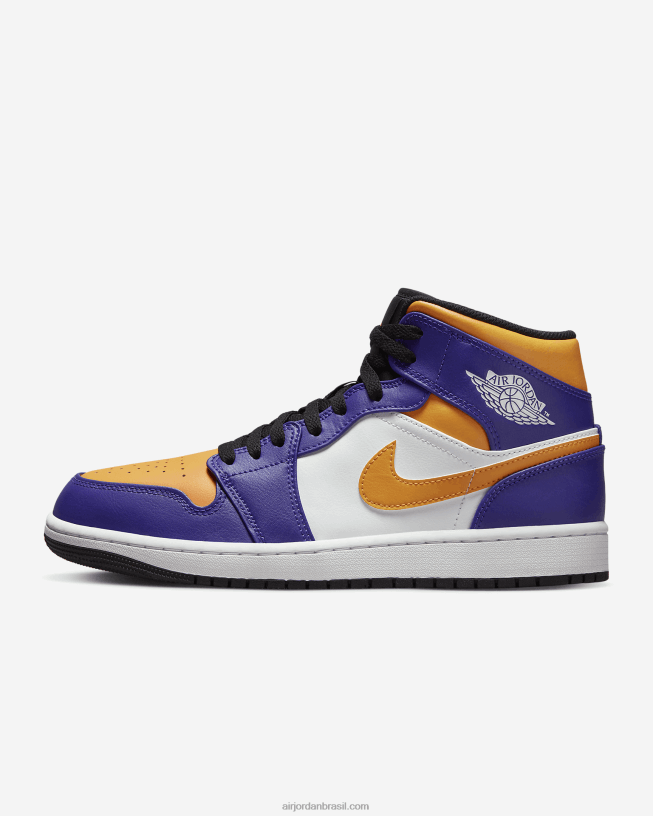 Homens Air Jordan 1 Miados 424845 Escuro Concord/branco/preto/táxi Air Jordan