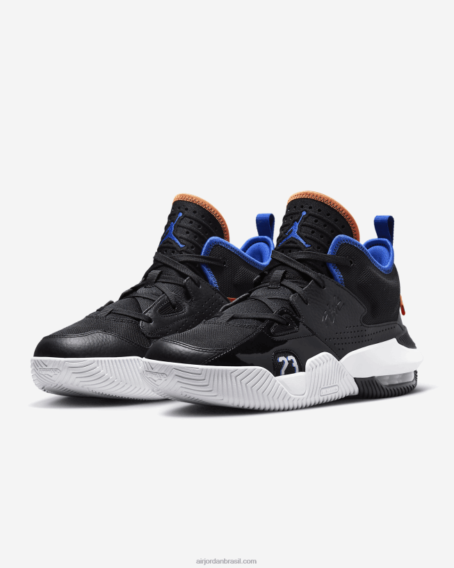 Homens Jordan Permanecem Leal 2 42484e273 Preto/laranja De Segurança/branco/hiper Real Air Jordan