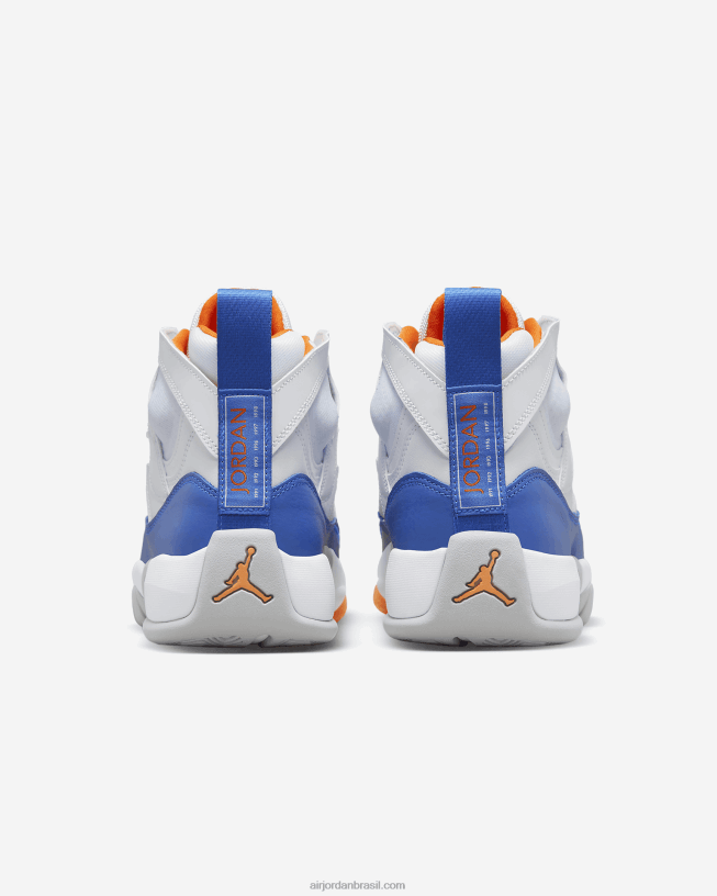 Homem Jumpman Dois Trey 42484e983 Branco/laranja De Segurança/branco/hiper Real Air Jordan