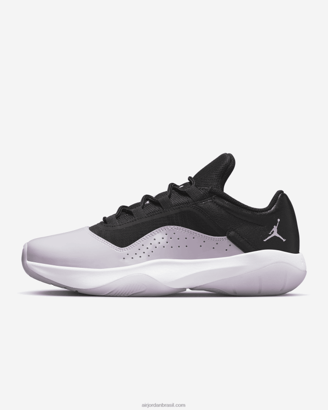 Feminino Air Jordan 11 Cm Pés Baixo 42484e149 Preto/branco/lilás Gelado Air Jordan